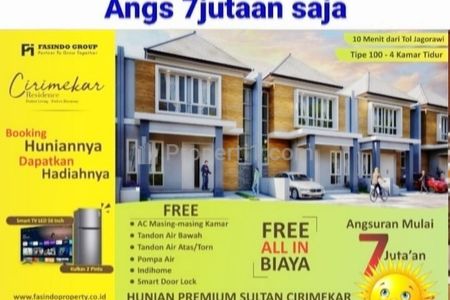 Jual Hunian Exclusive di Pusat Kota Cibinong Bogor, Anda Cukup Booking Fee 10 Juta, Dapatkan Hunian Impian Anda
