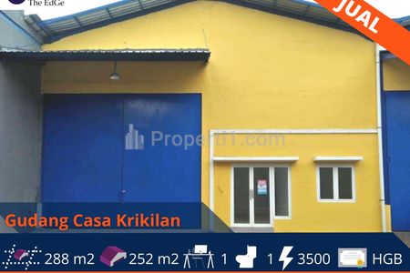 Dijual Gudang Siap Pakai Casa Krikilan Gresik Blok A