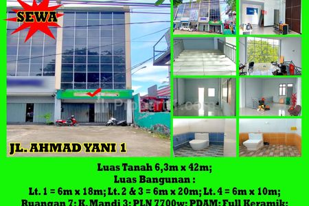 Disewakan Ruko 4 Lantai di Jl. Ahmad Yani 1 Kota Pontianak - Alfa Property
