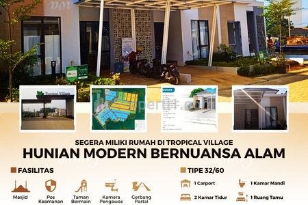 Dijual Rumah Murah Tanpa DP di Ciseeng Parung Bogor - Tropical Village