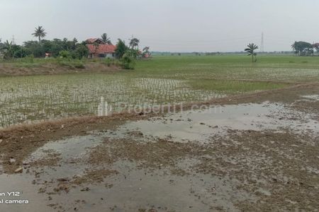 Dijual Tanah untuk Bangun Perumahan di Pinggir Jalan Desa Karangrahayu Karangbahagia Bekasi