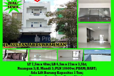 Alfa Property Ruko Disewakan/Dijual di Jalan Sultan Abdurrahman Pontianak