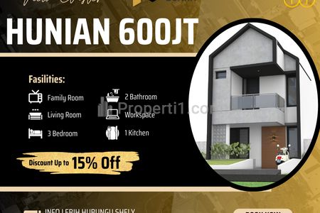 Dijual Hunian 600 Jutaan Lokasi Serpong Strategis Banyak Akses Terdekat