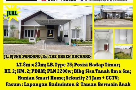 Alfa Property - Dijual Rumah The Green Orchard Pontianak - 2 Kamar Tidur