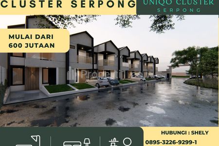 Dijual Cluster Perumahan Serpong Akses Banyak yang Terdekat Hanya di Uniqo Cluster Serpong