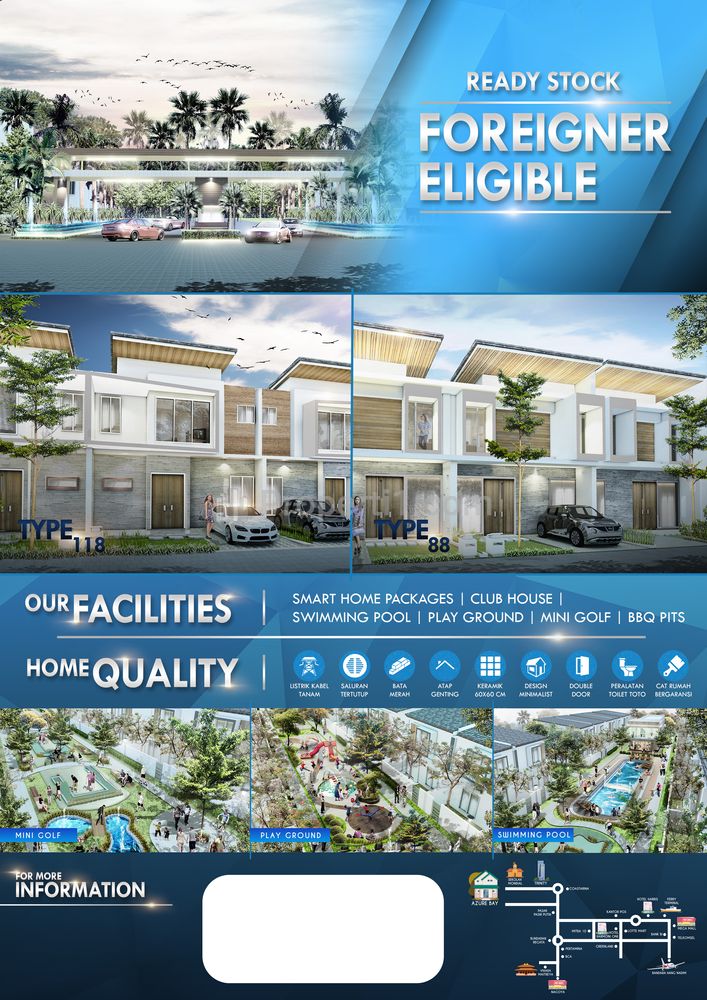 Dijual Rumah di Perumahan Azure Bay Batam Center