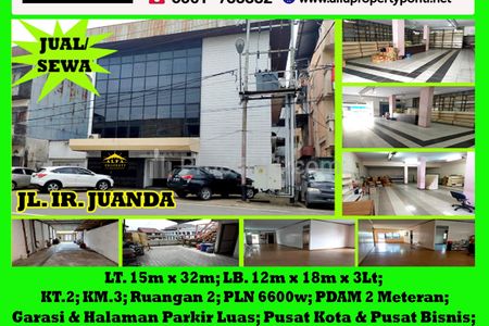 Alfa Property - Dijual Ruko 3 Lantai di Jl. Ir. H. Juanda Kota Pontianak - LT 480 m2 | LB 648 m2