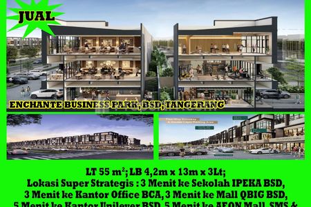 Dijual Ruko Enchante Business Park Gading Serpong Tangerang - Alfa Property