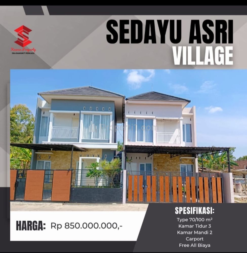 Dijual Rumah Bagus 2 Lantai SHM dekat Jalan Wates Sedayu Bantul Yogyakarta