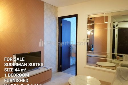 Jual Apartemen Sudirman Suites Jakarta - 1 Bedroom Size 44m2 Furnished Rapi