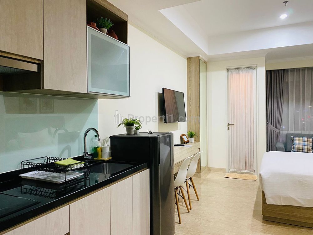 Sewa Apartemen Menteng Park Tower Sapphire - Studio Full Furnished, dekat Grand Indonesia dan Plaza Indonesia - Kode 0115
