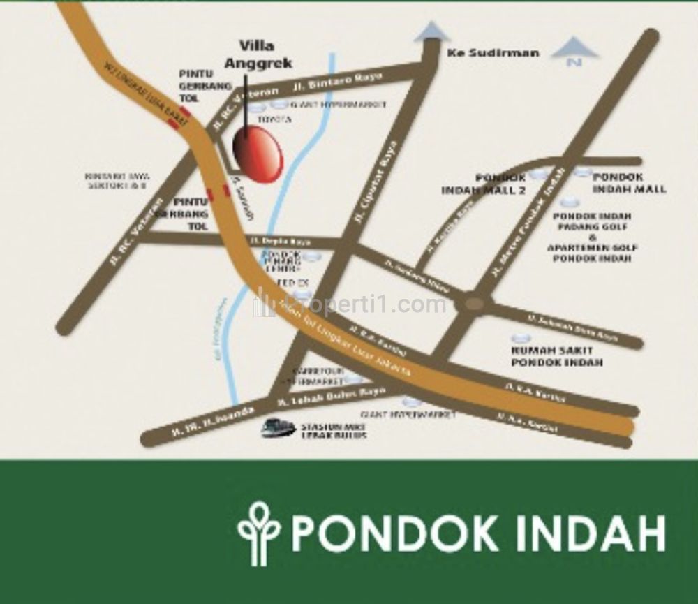 Dijual Tanah Kavling Siap Bangun Murah di Villa Anggrek Pondok Indah Jakarta Selatan