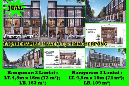 Dijual Ruko Facade Hampton Avenue Manhattan District Gading Serpong - Alfa Property