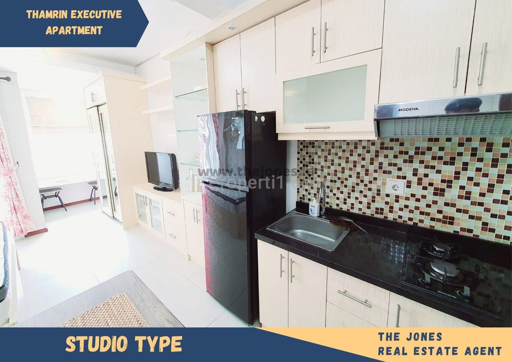 Dijual Murah Butuh Uang (BU) Apartemen Thamrin Executive Residences Tipe Studio Furnished, dekat Grand Indonesia
