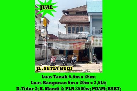 Dijual Ruko 2.5 Lantai di Jalan Setia Budi Kota Pontianak