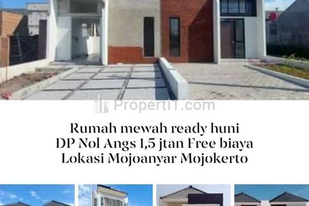 Dijual Termurah Rumah Green Jayanegara Residence Mojoanyar, Ready Huni, KPR DP Nol, Angsuran 1Jutaan, dekat Kampus UNIM Mojokerto