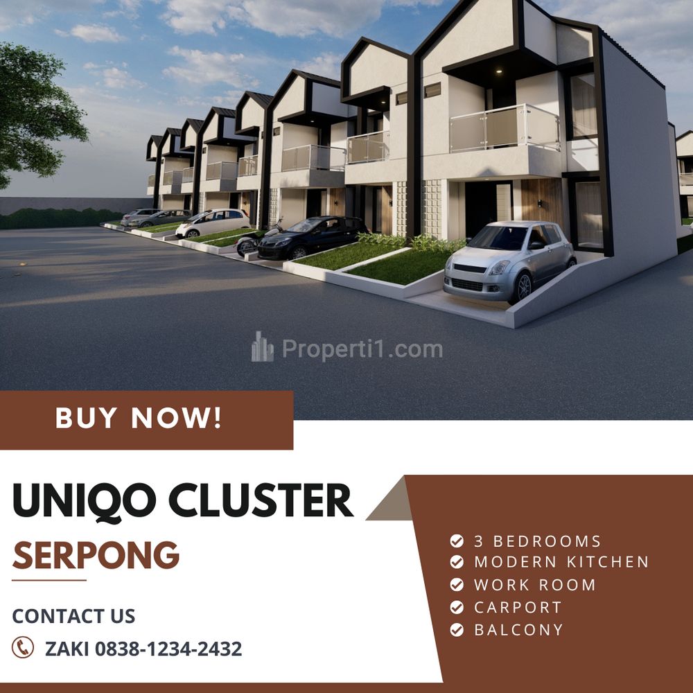 Dipasarkan Uniqo Cluster Serpong! Cluster Baru di Serpong Harga 600 Jutaan