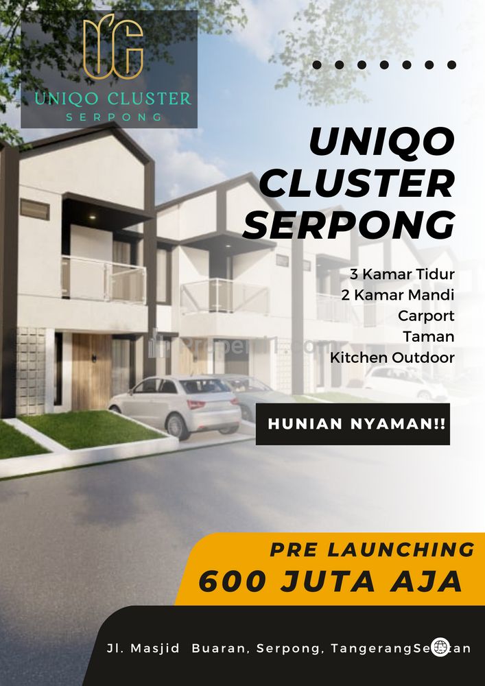 Dijual Uniqo Cluster Serpong Hunian Nyaman dan Minimalis
