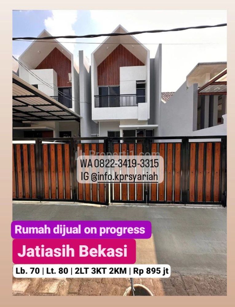 Dijual Rumah 2 Lantai dekat Tol Jatiasih Bekasi - Harga 800 Jutaan