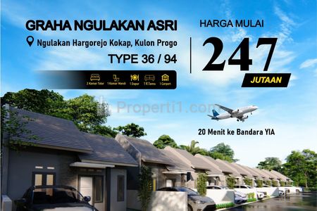 Jual Rumah 2 Kamar dekat Wates dan Bandara YIA Kulon Progo Yogyakarta - Graha Ngulakan Asri