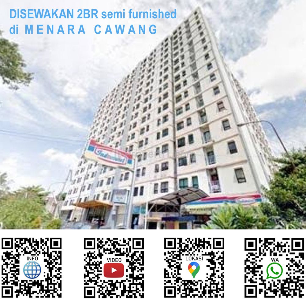 Sewa Apartemen Menara Cawang Tower A di Jakarta Timur - 2BR Semi Furnished