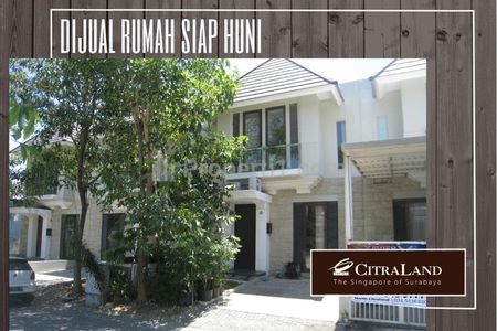 Jual Rumah 3 Kamar SHM Minimalis Siap Huni di Citraland Surabaya Cluster Taman Puspa Raya