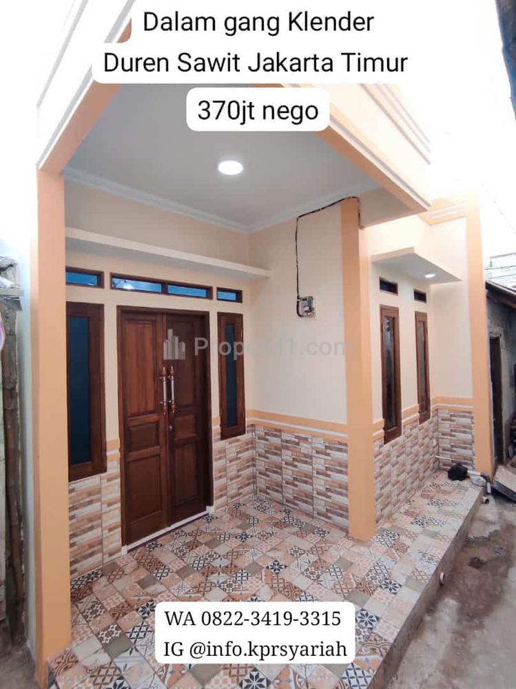 Dijual Rumah Baru dalam Gang di Klender Duren Sawit Jakarta Timur
