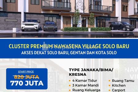 Dipasarkan Perumahan Premium dekat Solo Baru di Sukoharjo Jawa Tengah - Nawasena Residence
