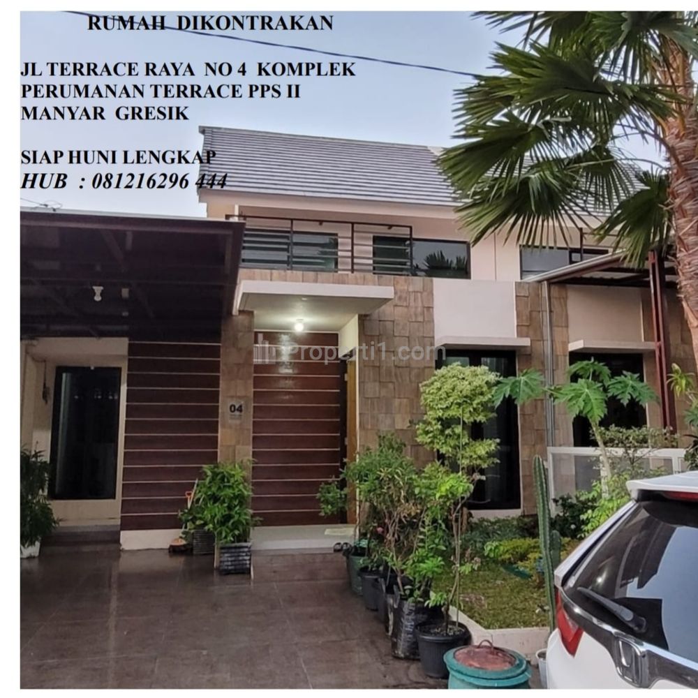 Disewakan / Dikontrakkan Rumah 2 Kamar Siap Huni di Permata Terrace Raya, Manyar, Gresik