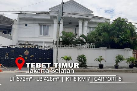 Jual Rumah Mewah 2 Lantai Strategis di Tebet Timur Jakarta Selatan