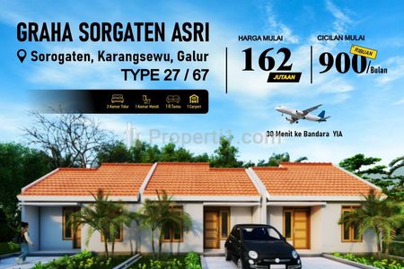 Jual Rumah Subsidi di Kulon Progo Jogja - Graha Sorogaten Asri - Harga Mulai dari 162 Jutaan