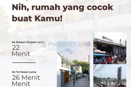 Dijual Rumah Modern 500 Jutaan di Sawangan Depok - Cocok untuk Milenial