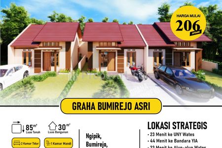 Jual Rumah di Lendah Kulon Progo dekat Rumah Sakit Amalia Medika Yogyakarta - Perumahan Graha Bumirejo Asri