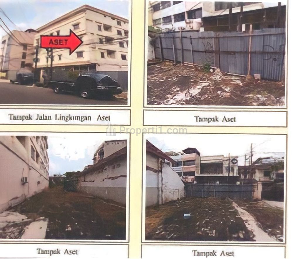 Dijual Tanah Kosong Newton Residence, LT 341 m2 di Jl Petojo Utara VII Gambir Jakarta Pusat (Aset Pailit)