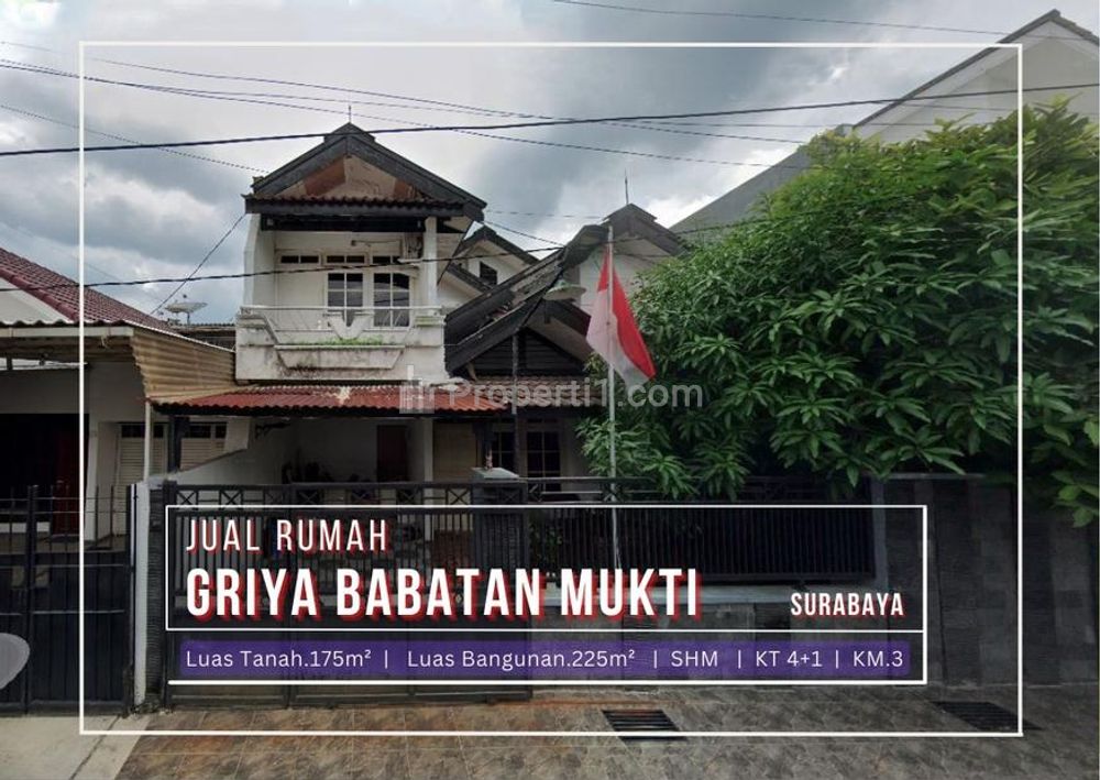Jual Cepat Rumah 2 Lantai di Griya Babatan Mukti, Wiyung, Surabaya