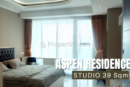 Disewakan CEPAT Apartemen Aspen Residence Fatmawati - Big Studio 39 sqm Full Furnished