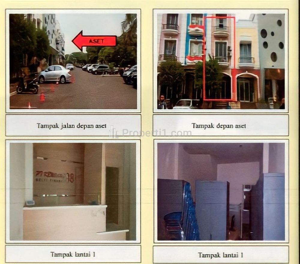 Dijual Unit Ruko 3 Lantai Luas Tanah 80m2 di Komplek Pesona View Depok (Aset Pailit)