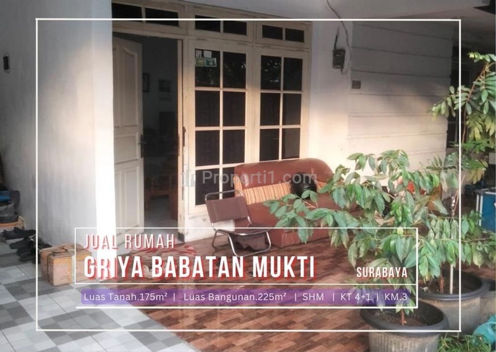 Jual Cepat Rumah 2 Lantai di Griya Babatan Mukti, Wiyung, Surabaya