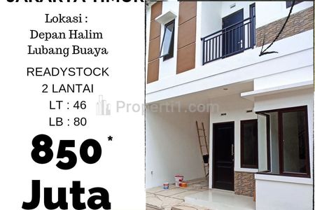 Dijual Rumah 2 Lantai di Lubang Buaya Jakarta Timur, dekat Jalan Raya Pondok Gede