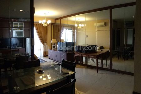 Sewa Apartemen Cosmo Mansion Thamrin City 2 Bedroom Full Furnished, dekat Grand Indonesia dan Pasar Tanah Abang - Kode 0181