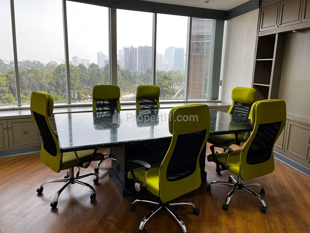 For Lease Office Space at Menara Sudirman, SCBD South Jakarta Size 218 sqm Furnished