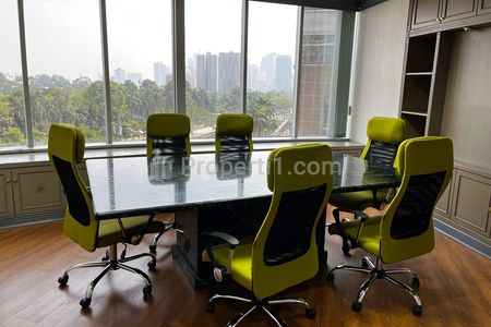 For Lease Office Space at Menara Sudirman, SCBD South Jakarta Size 218 sqm Furnished