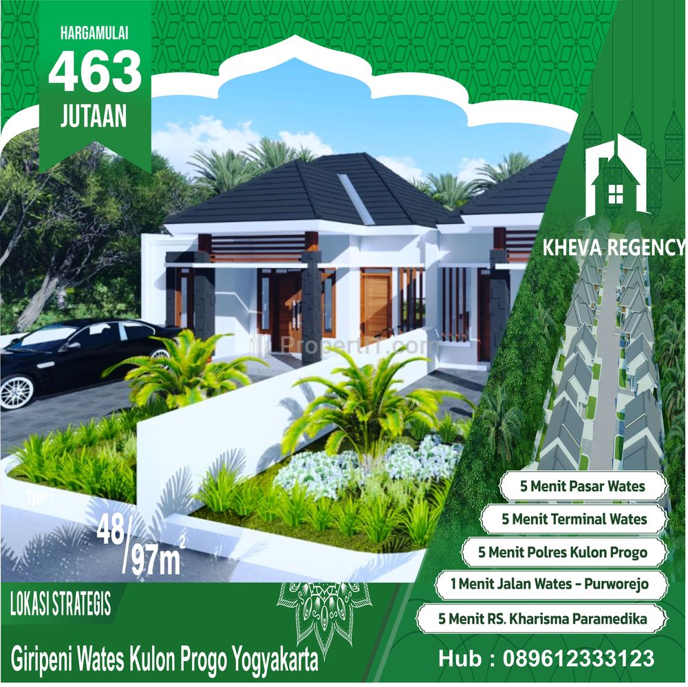 Jual Rumah di Wates dekat Polres Kulon, Progo, Jogja - Perumahan Kheva Regency