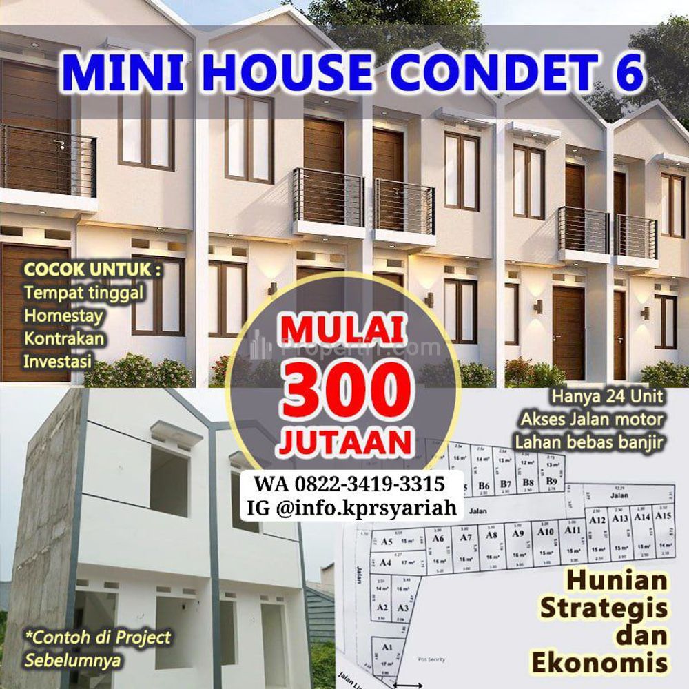 Dijual Rumah 2 Lantai Type Studio di Condet Kramatjati Jakarta Timur
