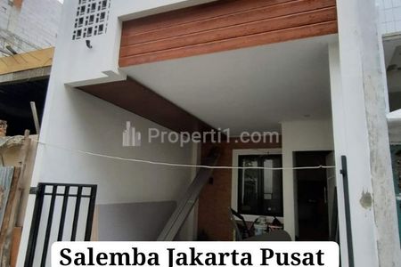 Jual Cepat Rumah 2 Lantai Strategis di Percetakan Negara Salemba Jakarta Pusat