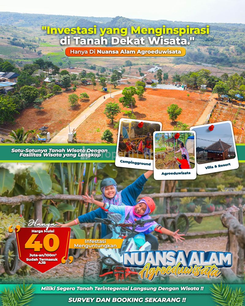 Jual Tanah Murah dekat Jakarta dan Wisata Bogor Timur - Desa Sukamekar, Cariu, Bogor