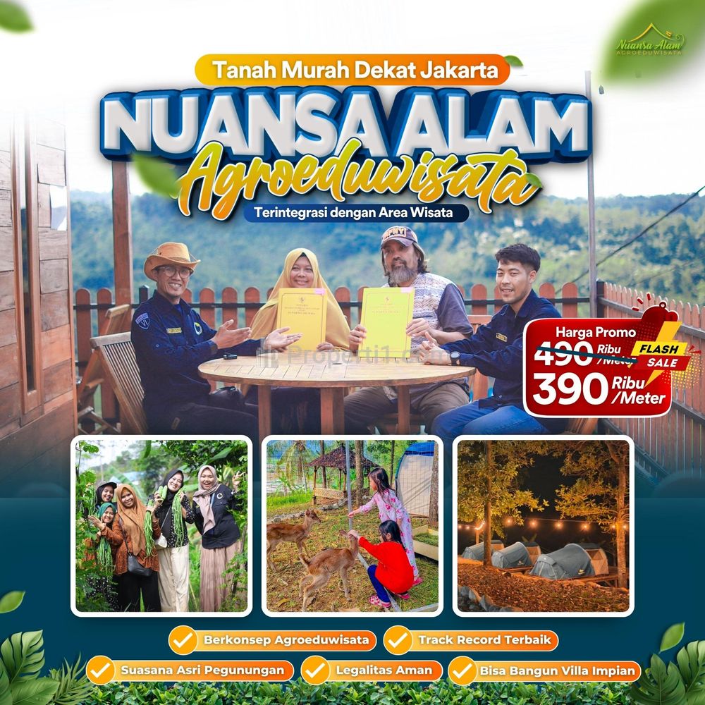 Jual Tanah Murah dekat Jakarta dan Wisata Bogor Timur - Desa Sukamekar, Cariu, Bogor