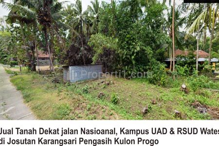 Jual Murah Tanah di Karangsari Pengasih dekat RSUD Wates Kulon Progo Yogyakarta
