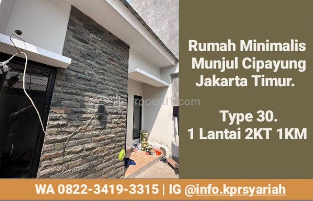 Dijual Rumah Minimalis Type 30 di Munjul Cipayung Jakarta Timur