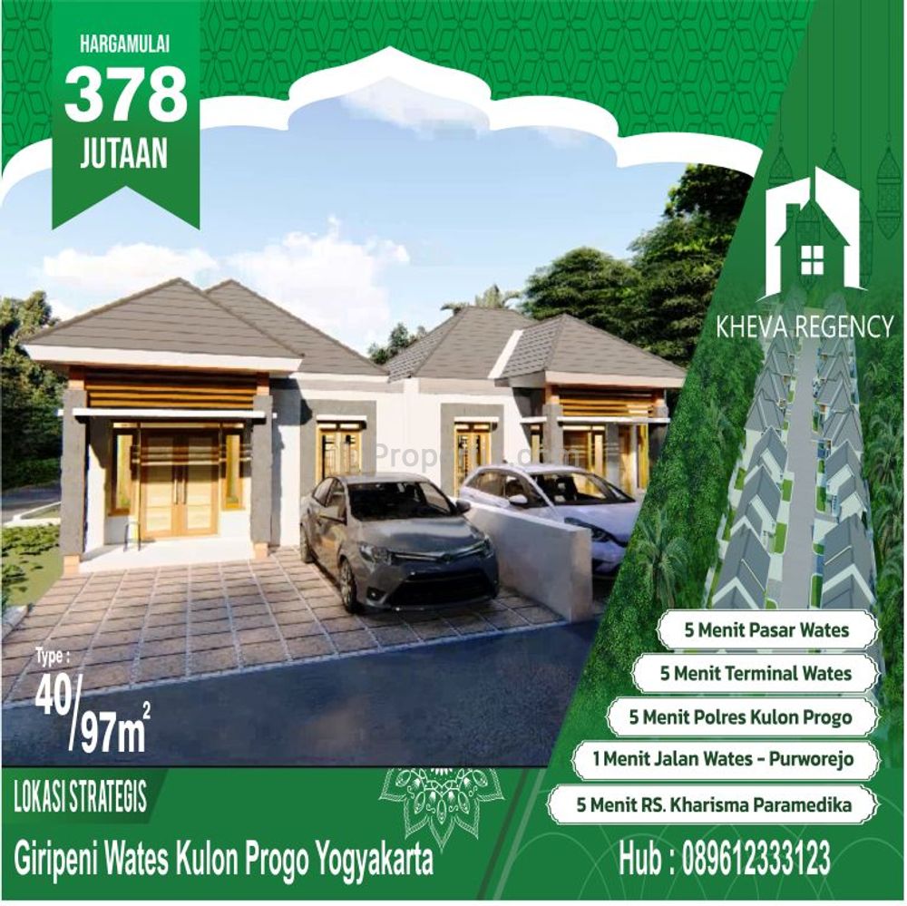 Jual Rumah Cluster di Wates Kulon Progo Yogyakarta - Perumahan Kheva Regency